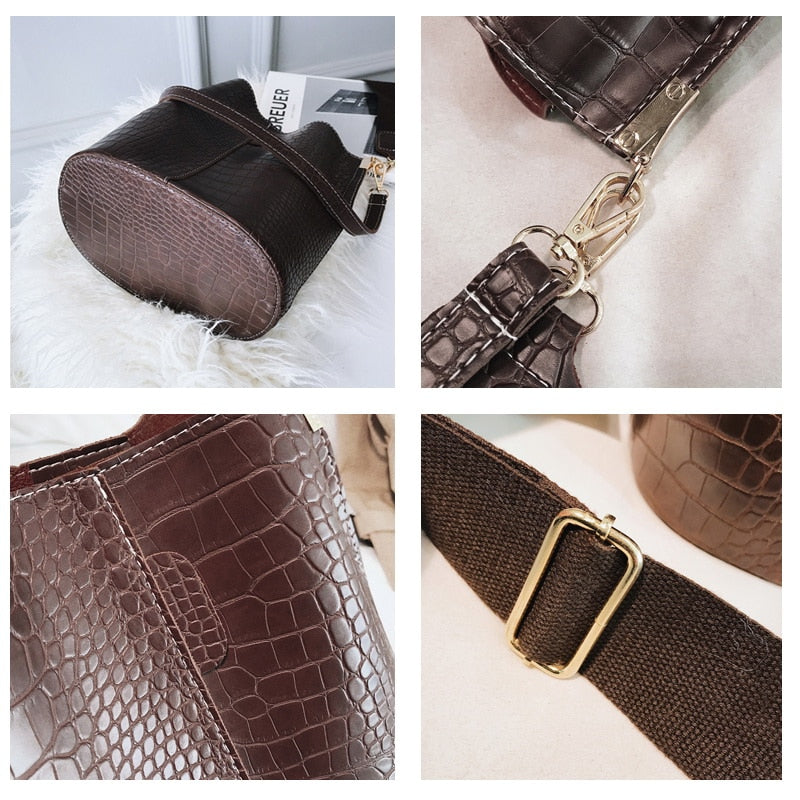 Women's Crocodile Crossbody Bag