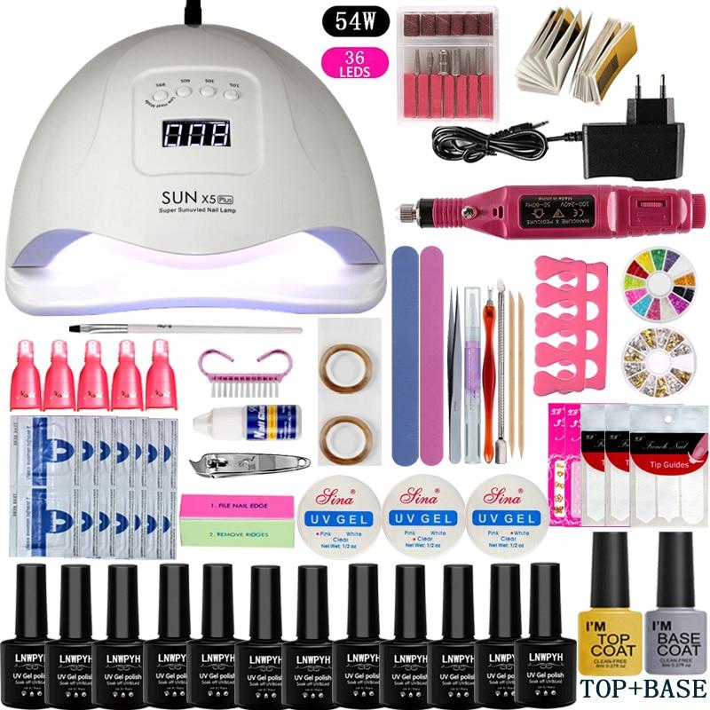 Nail Set with LED Lamp