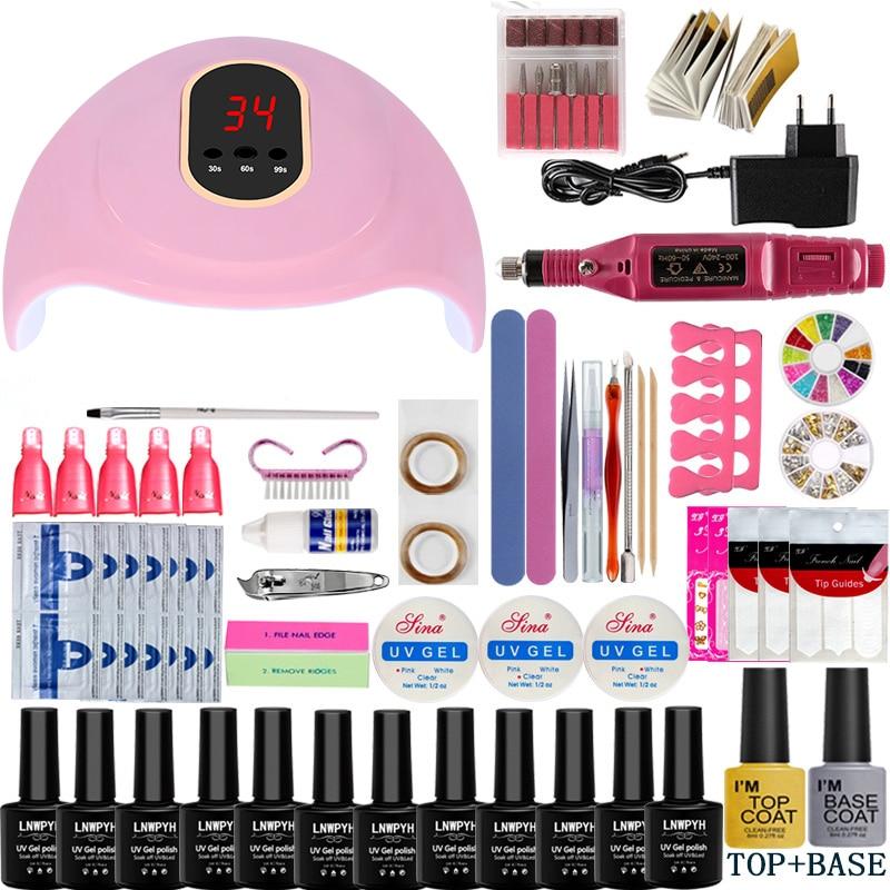 Nail Set with LED Lamp