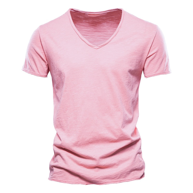 Men's Cotton V-Neck T-Shirt