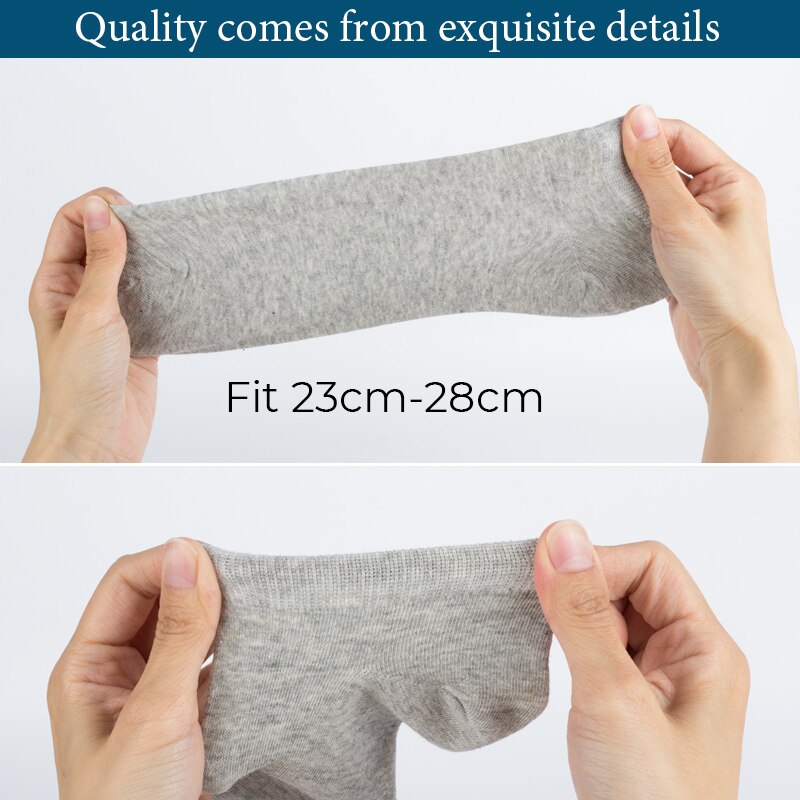 Men's Cotton Summer Thin Breathable Socks 5 Pairs Set